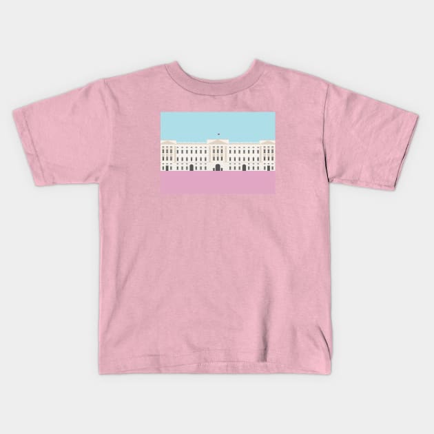 Buckingham Palace, London, England Kids T-Shirt by lymancreativeco
